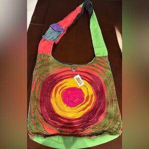 Colorful Boho Spiral Pattern Women's Bag *NWT